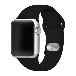Apple Compatible Silicone Black Watchband